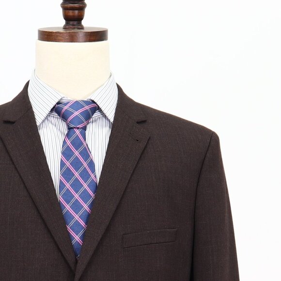 NEW Guess 44-46 Brown Skinny Two Button Blazer Sport Coat Jacket V103 - Picture 5 of 11